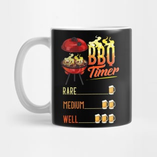 BBQ Timer Funny Barbecue Grill Gift BBQ Grill Beer Gifts Mug